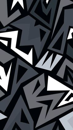 an abstract black and white background with triangles