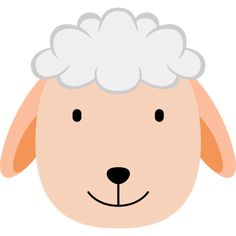 a sheep's head with white hair and black eyes