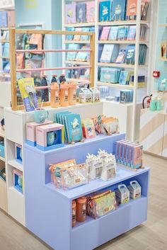 the shelves are filled with books and other items in this children's book store