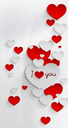 valentine's day card with hearts and the words i love you good morning on it