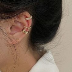 Especificações:Quantidade: 3 Brinco de Piercing Fake Material: Prata 925 com Banho DouradoPeso: 2,05gTamanho: 0,5mm Ear Cuff Jewelry, Fake Earrings, Celtic Knots, Fake Piercing, Stil Elegant