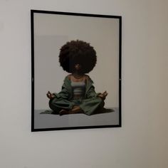 Black Girl Meditation Art Print, African American Zen Woman Wall Decor Poster, Afro Spiritual Female, Ebonic Embrace Owned Gift Shop - Etsy