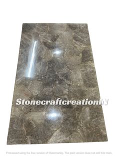 stonecraft creation's logo is shown on the side of a marble flooring