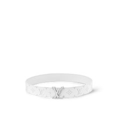 LOUIS VUITTON® - Lv Initiales 40mm Reversible Belt - White Louis Belt, Ideal Partner, Reversible Belt, Louis Vuitton Official, Silver Jewelry Fashion, Monogram Bag, Lv Belt, Winter 2023, Wallet Chain