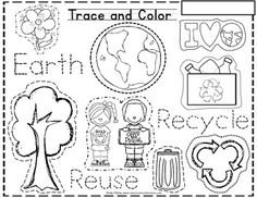 the worksheet for trace and color