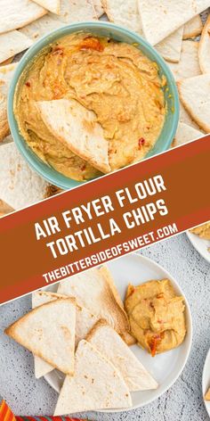 the best air fryer flour tortilla chips recipe is in this bowl and it's ready to be eaten