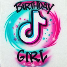 a birthday t - shirt with the number one on it in blue, pink and purple