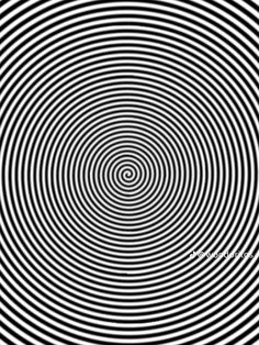 an abstract black and white background with spiral lines in the center, as if it were optical art