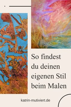 the cover of an art book with different paintings on it