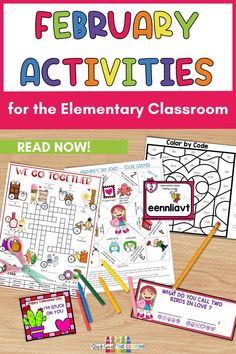 an activity book for the elementary classroom to help students learn how to read and write