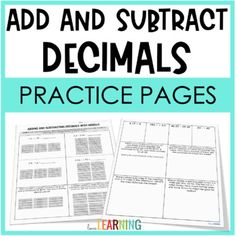 the addition and subtract worksheet for fraction numbers