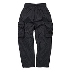 adidas Y-3 Shell Track Pants 'Black' FJ0378 Adidas Sportswear Sweatpants With Pockets, Adidas Casual Bottoms For Streetwear, Casual Adidas Streetwear Bottoms, Adidas Sports Nylon Pants, Adidas Nylon Sports Pants, Adidas Nylon Bottoms For Streetwear, Adidas Athleisure Joggers With Pockets, Casual Adidas Nylon Pants, Casual Nylon Adidas Pants