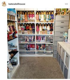 the closet is full of dolls and other items for sale on ebayon's facebook page