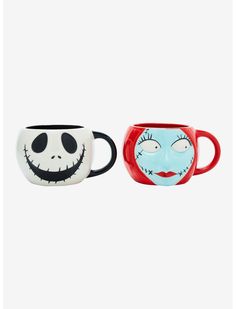 Nightmare Before Christmas Jack Sally, The Nightmare Before Christmas Jack, Nightmare Before Christmas Jack, Disney Plush, Oogie Boogie, Jack And Sally, The Nightmare Before Christmas, Mug Set, The Nightmare