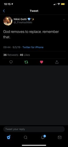 an iphone screen with the message'god removes to replace reminders that twitterr for iphone