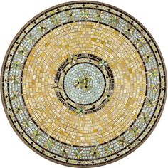 Malibu Mosaic Table Tops-Iron Accents Mosaic Table Tops, Mosaic Tables, Mosaic Furniture, Mosaic Table Top, Fairy Garden Crafts, Iron Accents, Mosaic Pieces, Mosaic Table, Aluminum Table