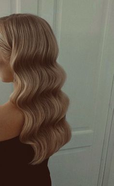 Hollywood Curls, Wedding Hair Inspiration, Long Blonde, Long Blonde Hair, Wedding Hair And Makeup, Aesthetic Hair, Bride Hairstyles, Gorgeous Hair