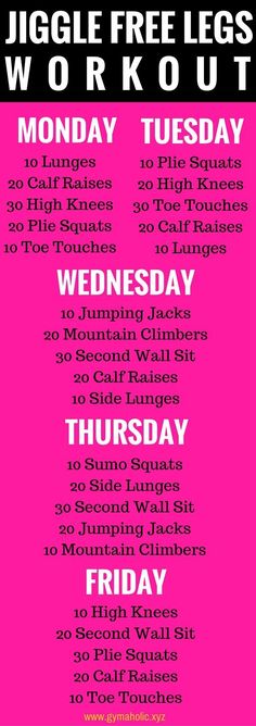 a pink poster with the words juggle free legs workout on it's side