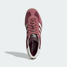 adidas Gazelle Indoor Shoes - Burgundy | Free Shipping with adiClub | adidas US Gazelle Indoor Shoes, Cute Sneakers For Women, Adidas Gazelle Pink, Burgundy Adidas, Adidas Gazelle Indoor, Bold Shoes, Indoor Shoes, Adidas Shoes Women, Adidas Original