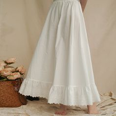 petticoat tutu petticoat underskirt crinoline Night Gown Lingerie, Dresses Cottagecore, Cottagecore Clothes, Puffy Dresses, Cottagecore Vintage, Cottagecore Style, Themed Outfits, Lace Hem