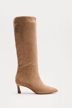 Available In Taupe. Knee High Heeled Boots Pointed Toe 2" Mid Heel Imported | Roan Knee High Boots in Taupe size 7.5 by Fashion Nova Taupe Fashion, Fashion Nova Shoes, Knee High Heels, High Heeled Boots, High Heel Boots Knee, Mid Heel, High Heel Boots, Fast Fashion, Shoes Fashion