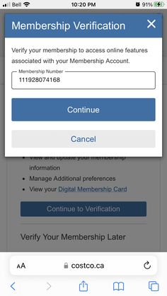 the login screen on an iphone shows that you can sign up for a member