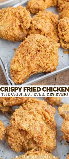 crispy fried chicken is the best ever