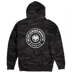 Never Summer Board Co. Camo Pullover Hoodie Bra, Long Sleeve, T Shirt