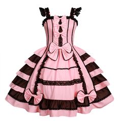 PRICES MAY VARY. This sweet Lolita princess dress is made of Cotton and Lace; soft and comfortable to wear; FEATURES--- Sleeveless lolita dress, Cute detachable bowknots on the bodice, Square collar, Multi Layer pleated with detachable bowknot, Lace up on back, Above the knee length, Bubble skirts, Lace decoration, Sweet Princess Skirts, Ruffle Girls Dress Costumes OCCASIONS--- This versatile lolita dress is ideal for Masquerade, Show, Opera, Tour, Birthday Party, Cosplay Party, anime expo, tea Princess Halloween, Girls Ruffle Dress, Princess Cosplay, Princess Skirt, Lace Layers, Bubble Skirt, Lace Decor, Maid Dress, Gothic Dress