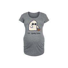 Show off your baby bump in the spooky style of this Maternity Its Spooky Time Halloween Graphic Tee. Show off your baby bump in the spooky style of this Maternity Its Spooky Time Halloween Graphic Tee. FEATURES Rouched Sides Short sleeves CrewneckFABRIC & CARE Cotton, polyester Machine wash ImportedSUSTAINABILITY FEATURES Fabric tested for harmful chemicalsProduced using Liquid Indigo: a nontoxic dye alternativebluesign® Certified Size: M-Mat. Color: Med Grey. Gender: female. Age Group: kids. Horror Shirts, Halloween Graphic Tees, High Neck Tank Top, High Neck Tank, Raglan Tee, Boyfriend Tee, Baby Bumps, Oversized Tee, Cropped Hoodie