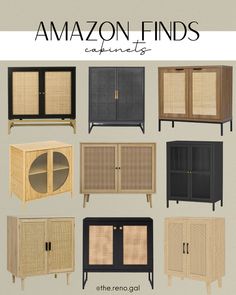 the amazon finds cabinet is available in several different colors and sizes, including black, brown,