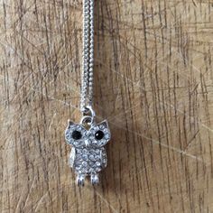 Owl Necklace Never Worn With Dazzling Owl Pendant Owl Gifts Inspire Uplift ⭐, Silver Bird-shaped Sterling Silver Necklace, Owl Necklace 2013, Owl Pendant Gold, Owl Necklace Silver, Owl Necklace, Owl Pendant, Womens Jewelry Necklace, Jewelry Necklaces