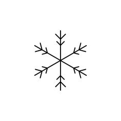 a snowflake is shown in black and white