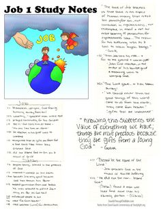 Doodle Through The Bible: Job 1 Free coloring page available at the website. Lessons From The Book Of Job, The Book Of Job Bible Study, Book Of Job Bible Journaling, Job Bible Study Notes, Book Of Job Bible Study, Girls Reading