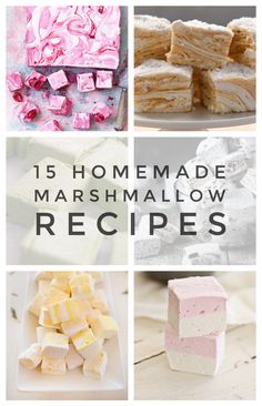 homemade marshmallow recipes with text overlay