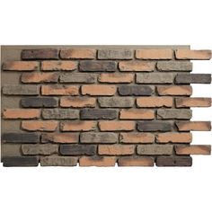 a brick wall made out of several different bricks