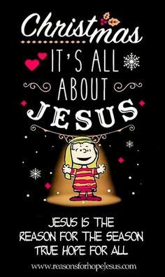 a christmas card with the words jesus is the reason for the season, true hope for all