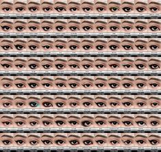 many different types of eyes are shown in this image