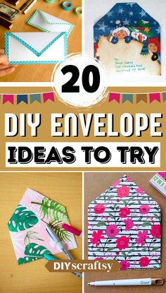 The best part is that these DIY envelope Ideas don't require advanced crafting skills: in most cases, you'll be able to get the job done in just a couple of minutes with basic office supplies.