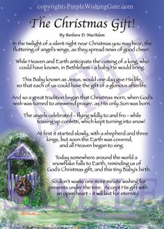 the christmas gift poem for children