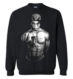 Tupac 2pac Shakur Makaveli Death Row hiphop gangsta Swag ,v20, Gildan Crewneck Sweatshirt 2pac Shakur, Christian Tshirt, Dtg Printing, Crew Shirt, Relaxed Style, Individual Style, Classic Looks