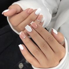 30 different white nail ideas to try in 2023 White Short Nails, White Nail Ideas, White Gel Nails, White Tip Nails, White Nail Designs, White Nail, Popular Nails