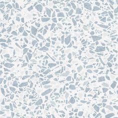 a blue and white wallpaper with small rocks on it's surface, in shades of gray