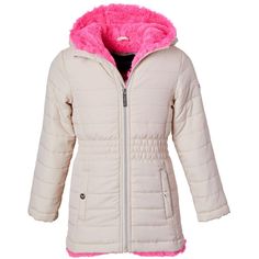 Ensure your kid is warm and stylish this winter season with the hooded midweight anorak from Limited Too. The full front zipper closure and full body warm faux sculpted fur lining are sure to keep out the cold all season. Available in toddler and kids sizing, and four different colors. Size: 4. Color: off white. Gender: female. Pattern: Solid. Material: Polyester. Limited Too, Kids Pattern, Anorak Jacket, Body Warmer, Winter Season, Keep Warm, Front Zipper, Full Body, Childrens Clothes