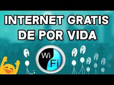 the words internet gratis de por vida are in front of an image of people