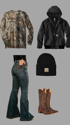 Real Country Outfits, Hunting Outfits For Women Country, Cute Fall Country Outfits, Winter Country Girl Outfits, Cute Simple Country Outfits, Women Hunting Outfit, Womens Country Outfits, Cute Hunting Outfits For Women, Hunting Clothes For Women