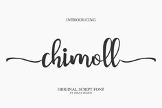 Chimoll Font Minimal Font, Calligraphy Script Fonts, Free Script Fonts, Commercial Fonts, Wedding Fonts, Script Type, Font Generator, Font Art