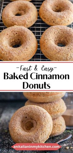 These Baked Cinnamon Donuts, are a fast and easy breakfast, dessert or snack idea. A soft and delicious cinnamon sugar baked Doughnut is perfect anytime! A light and fluffy baked cake donut is sure to make your days brighter. Sugar Doughnut Recipe, Donut Batter, Pumpkin Doughnut, Brunch Time, Doughnut Recipe, Baked Donuts