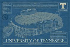 the university of tennessee stadium blueprint