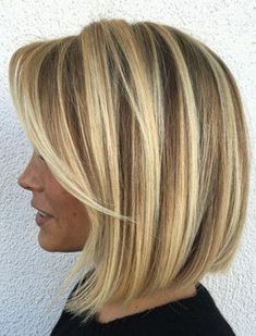 50 Medium Bob Hairstyles for Women Over 40 in 2019, Bob hairstyles are always cute but there are too many choices. If you want to change your look or if you want to change your vest completely there is ..., Wedding Hairstyles Blonde Balayage Bob, Balayage Bob, Stacked Bob Hairstyles, Bob Hairstyles For Fine Hair, Layered Bob, Haircuts For Fine Hair, Short Blonde Hair, Short Bob Hairstyles